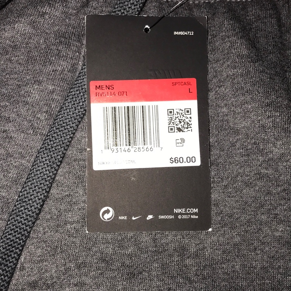 NWT ALL EMBROIDERED NIKE SWEAT PANTS JUST DO IT - Picture 5 of 7